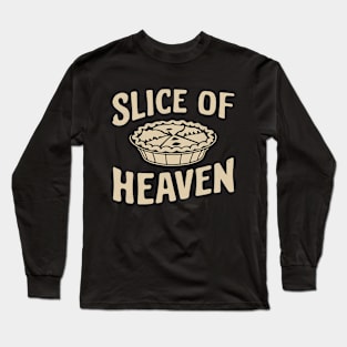 "Slice of Heaven", Retro Design Long Sleeve T-Shirt